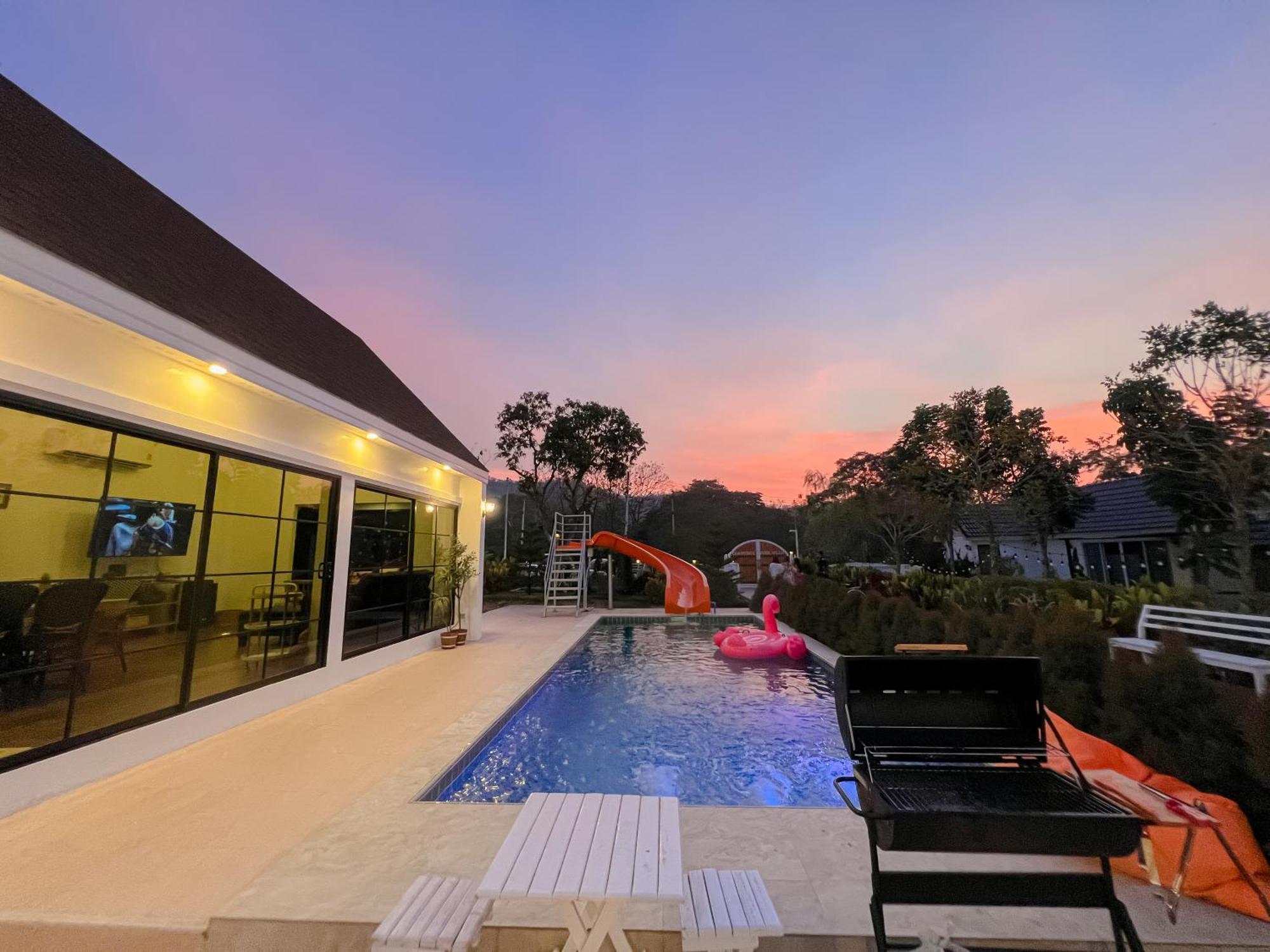 Chamonte Pool Villa Khao Yai Ban Muak Lek Nai Kültér fotó